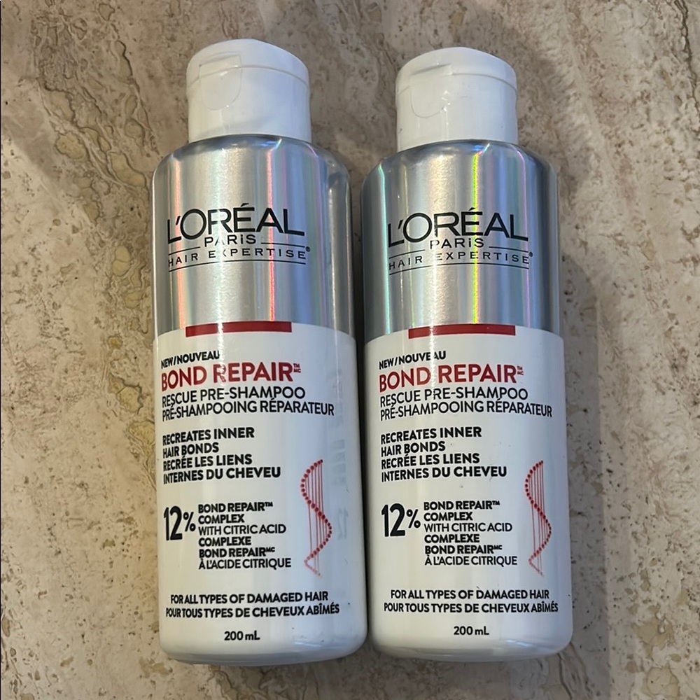 NEW bundle of Two L'Oreal Bond Repair Pre-Shampoo